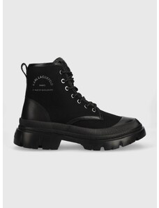 Πάνινα παπούτσια Karl Lagerfeld KL25251 TREKKA MEN χρώμα: μαύρο KL25251 F3KL25251