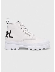 Δερμάτινα ελαφριά παπούτσια Karl Lagerfeld TREKKA II χρώμα: άσπρο