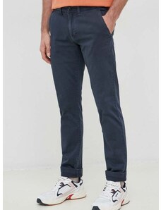 Παντελόνι Pepe Jeans Sloane χρώμα: ναυτικό μπλε