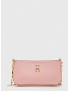 Τσάντα Tommy Hilfiger χρώμα: ροζ