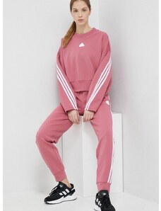 Μπλούζα adidas χρώμα: ροζ