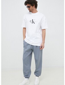 Παντελόνι φόρμας Calvin Klein Jeans χρώμα: γκρι