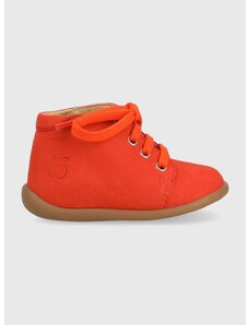 Δερμάτινα παιδικά κλειστά παπούτσια Pom D'api χρώμα: πορτοκαλί