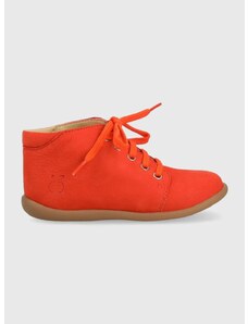 Παιδικά κλειστά παπούτσια σουέτ Pom D'api χρώμα: πορτοκαλί