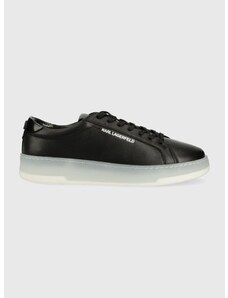 Δερμάτινα αθλητικά παπούτσια Karl Lagerfeld KOURT III χρώμα: μαύρο, KL51515 F3KL51515