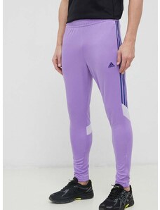 Παντελόνι προπόνησης adidas Tiro χρώμα: μοβ
