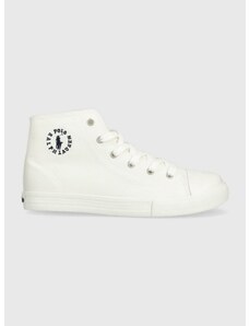 Παιδικά πάνινα παπούτσια Polo Ralph Lauren χρώμα: άσπρο