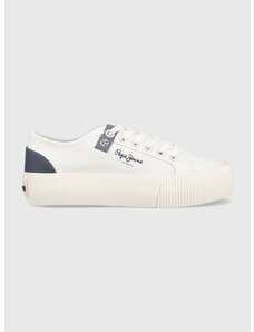 Πάνινα παπούτσια Pepe Jeans OTTIS χρώμα: άσπρο