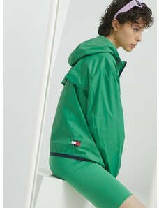 Μπουφάν Tommy Jeans χρώμα: πράσινο