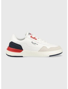 Παιδικά αθλητικά παπούτσια Pepe Jeans Baxter Boy Basket χρώμα: άσπρο