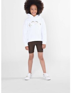 Παιδική μπλούζα Michael Kors χρώμα: άσπρο, με κουκούλα