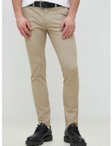 Παντελόνι Tommy Hilfiger χρώμα: μπεζ