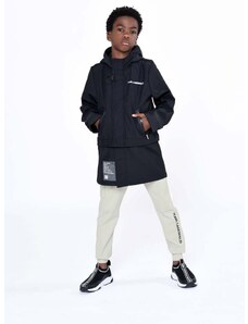 Παιδικό μπουφάν Karl Lagerfeld χρώμα: μαύρο