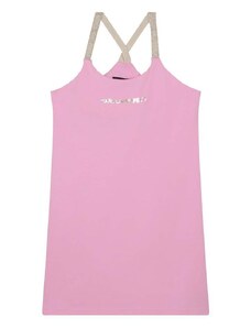 Παιδικό φόρεμα Karl Lagerfeld χρώμα: ροζ