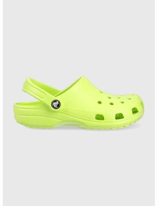 Παιδικές παντόφλες Crocs χρώμα: πράσινο