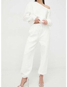 Παντελόνι φόρμας Miss Sixty χρώμα: άσπρο