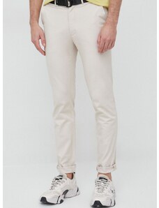 Παντελόνι Calvin Klein χρώμα: μπεζ