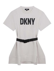 Παιδικό φόρεμα DKNY χρώμα: άσπρο