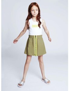 Παιδικό φόρεμα DKNY χρώμα: πράσινο