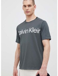 Μπλουζάκι προπόνησης Calvin Klein Performance Effect χρώμα: γκρι