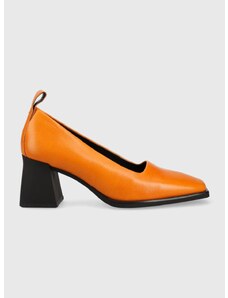Δερμάτινα γοβάκια Vagabond Shoemakers Shoemakers HEDDA χρώμα: πορτοκαλί, 5303.101.44