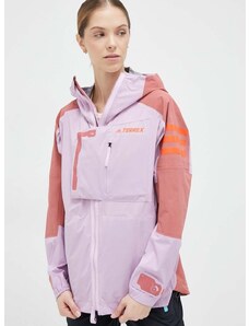 Σακάκι εξωτερικού χώρου adidas TERREX Xploric χρώμα: ροζ