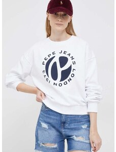 Βαμβακερή μπλούζα Pepe Jeans Wyllile γυναικεία, χρώμα: άσπρο