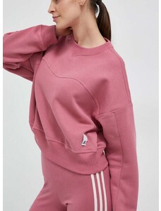 Μπλούζα adidas χρώμα: ροζ