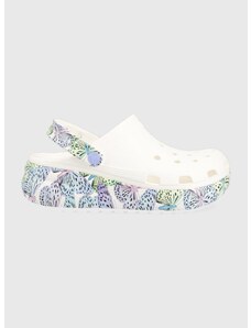 Παιδικές παντόφλες Crocs χρώμα: άσπρο