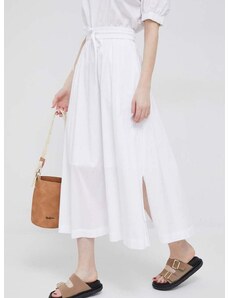 Φούστα DKNY χρώμα: άσπρο