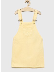 Παιδικό φόρεμα τζιν Guess χρώμα: κίτρινο
