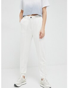 Παντελόνι προπόνησης Calvin Klein Performance Essentials χρώμα: άσπρο
