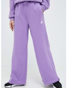 Παντελόνι φόρμας adidas χρώμα: μοβ