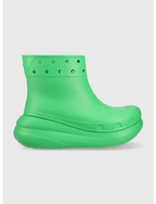 Ουέλλινγκτον Crocs Classic Crush Rain Boot χρώμα: πράσινο, 207946