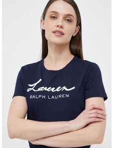 Μπλουζάκι Lauren Ralph Lauren χρώμα: ναυτικό μπλε