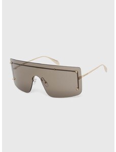 Γυαλιά ηλίου Alexander McQueen χρώμα: χρυσαφί
