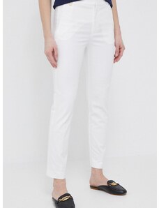Παντελόνι Lauren Ralph Lauren χρώμα: άσπρο, 200811955