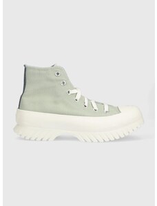 Πάνινα παπούτσια Converse Chuck Taylor All Star Lugged 2.0 HI χρώμα: πράσινο, A03809C