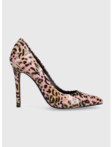 Γόβες παπούτσια Just Cavalli χρώμα: ροζ, 74RB3S01