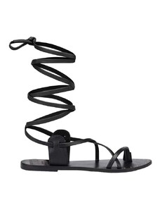 Δερμάτινα σανδάλια Manebi Tie-Up Leather Sandals Tie-Up Leather Sandals χρώμα: μαύρο, L 7. Y IC0434 L 7.0 Y0