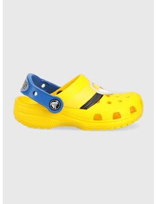 Παιδικές παντόφλες Crocs x Minions χρώμα: κίτρινο