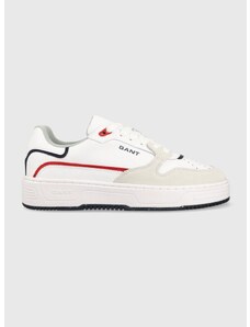 Δερμάτινα αθλητικά παπούτσια Gant Kanmen χρώμα: άσπρο, 26631935.G29
