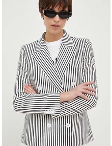 Βαμβακερό blazer Polo Ralph Lauren χρώμα: άσπρο