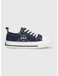 Παιδικά πάνινα παπούτσια GAP χρώμα: ναυτικό μπλε
