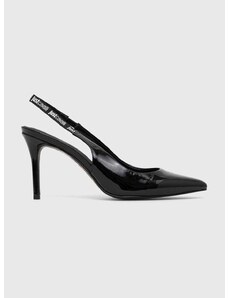 Γόβες παπούτσια Just Cavalli χρώμα: μαύρο, 74RB3S52