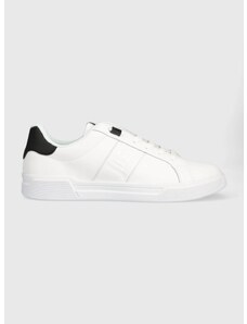 Δερμάτινα αθλητικά παπούτσια Just Cavalli χρώμα: άσπρο, 74QB3SB2