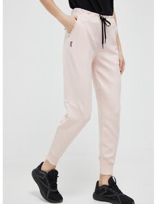 Παντελόνι φόρμας On-running χρώμα: ροζ