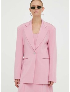 Σακάκι Remain χρώμα: ροζ