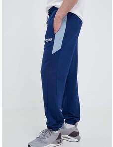 Βαμβακερό παντελόνι Hummel χρώμα: ναυτικό μπλε