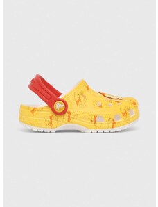 Παιδικές παντόφλες Crocs χρώμα: κίτρινο